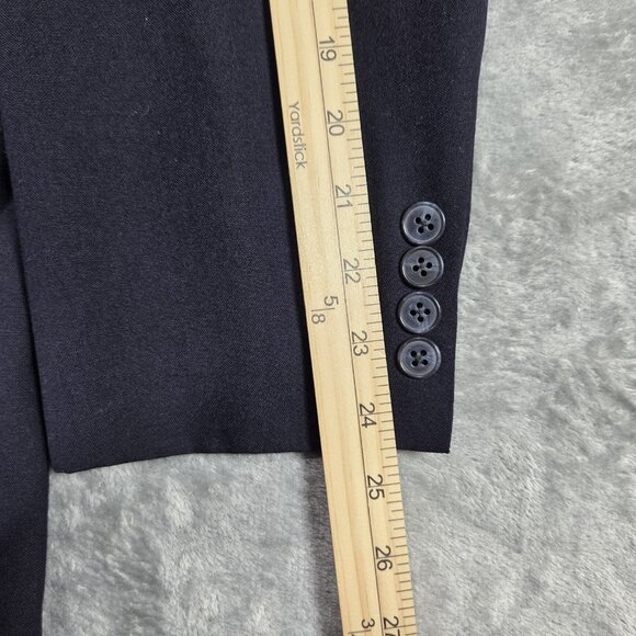 Lands End Sport Coat Mens 40L Navy Wool Preppy Career Office Blazer Suit Jacket - Picture 11 of 11